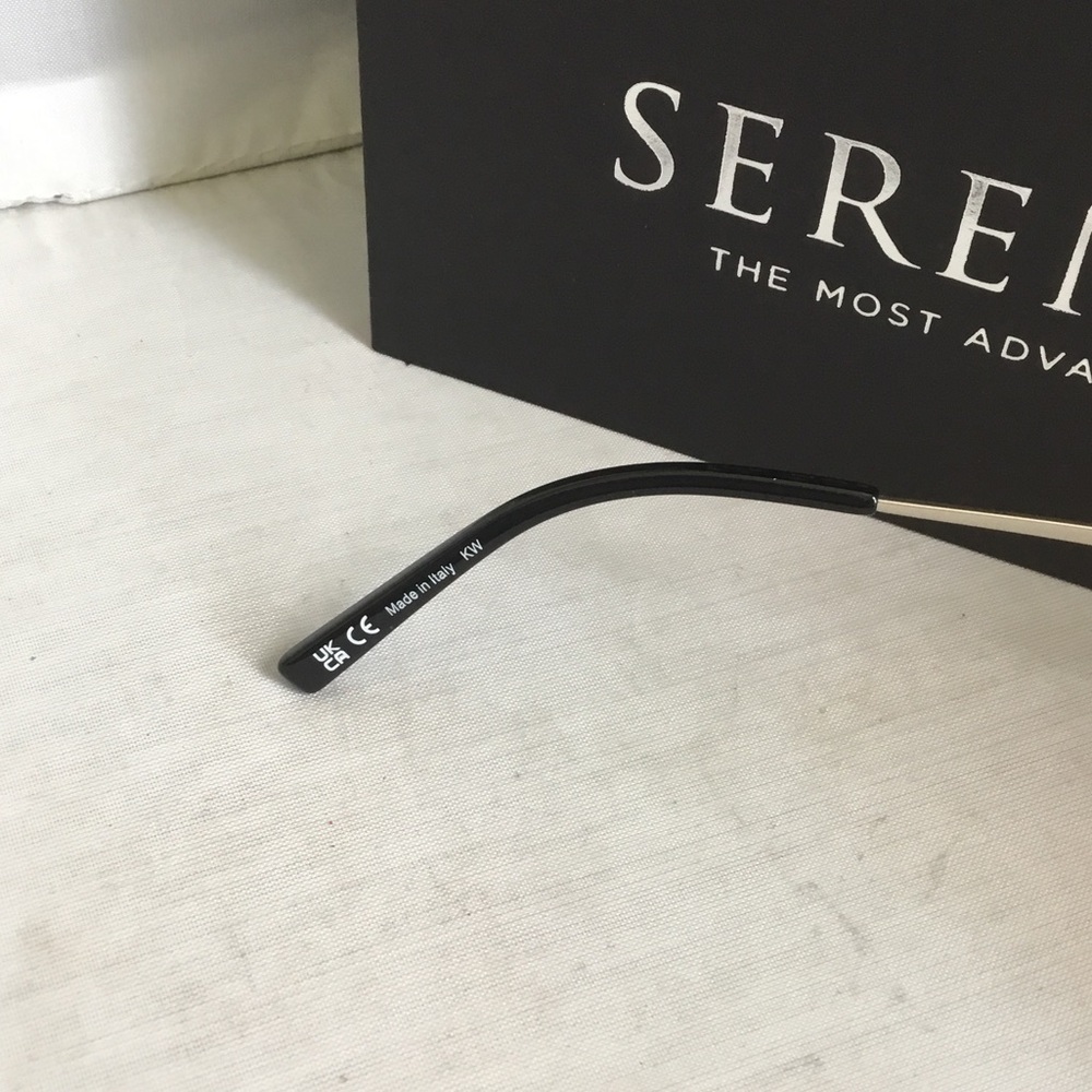 Serengeti Odell Silver Frame Sunglasses with Pink Lenses. - Picture 3 of 5